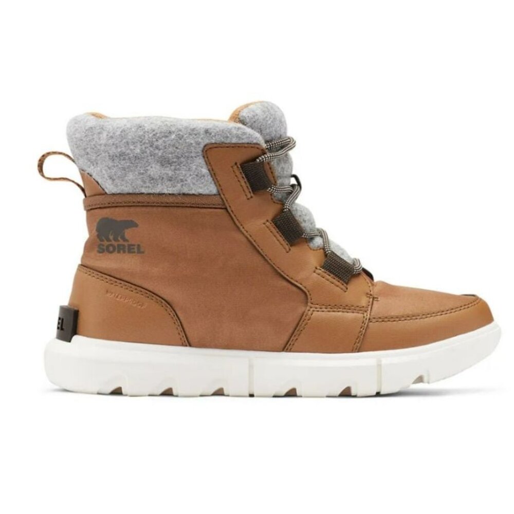 New Women's Sorel Explorer II Carnival Felt WP Winter Boots - Sage Dark Stone